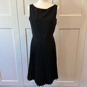 Jill Stuart Black Wool Dress Knife Pleated Dress 10
